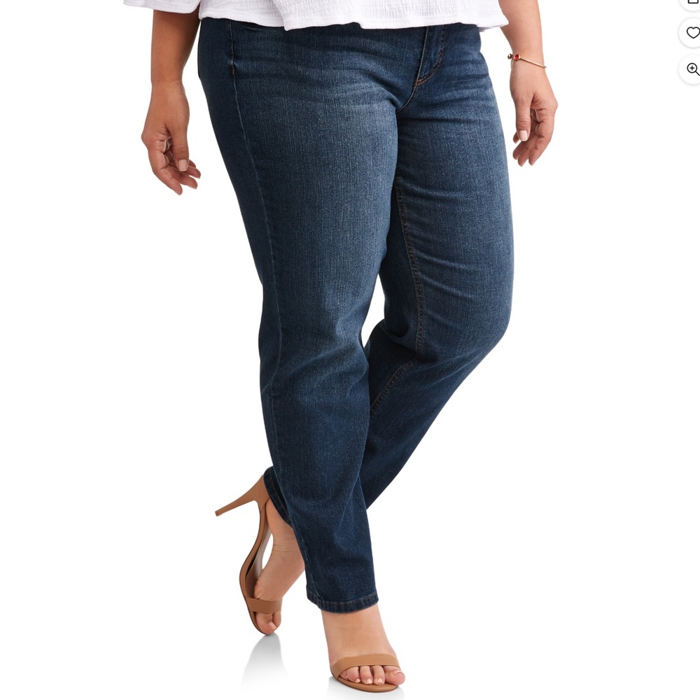 Terra & Sky Straight Leg Stretch Jeans Sz 16WP